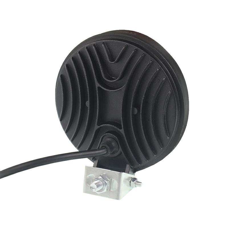 WORK LAMP, ROUND FACE, 9 LED 12V, FI 116MM, THICKNESS 28MM, ALUMIINIUMKORPUSED