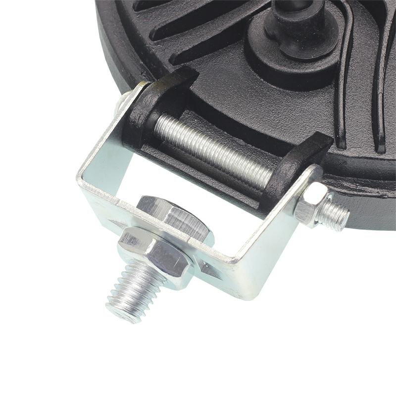 WORK LAMP, ROUND FACE, 9 LED 12V, FI 116MM, THICKNESS 28MM, ALUMIINIUMKORPUSED