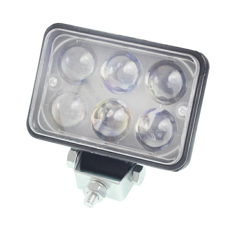 WORK LAMP, WIDE, 6 LED, CLEAR LENS, 12-80V, 6X3W, 110X77X52MM, 1200 LM, ALUMIINIUMKORPUS