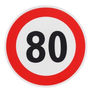 KLEEBIS SPEED LIMIT - 80KM/H FI 200MM