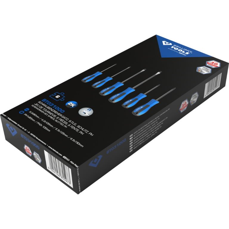 Kruvikeerajate komplekt PH Phillips 6 osa lapik, Brilliant Tools