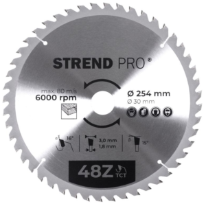 Saeketas Strend Pro TCT 254/48Tx30mm puidule | Tarvikud>Saekettad | STRENDPRO | Trollo.ee | Üle 10 000 toote