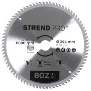 Saeketas Strend Pro TCT 254/80Tx30mm puidule | Tarvikud>Saekettad | STRENDPRO | Trollo.ee | Üle 10 000 toote