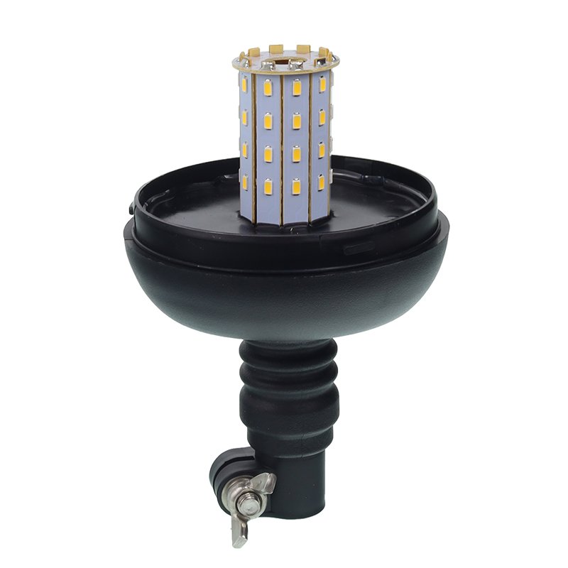 HOIATUSTULE MAJAKAS, PAINDUV KUMMIST TIHVT, 40 LED, 12/24V, ECE R10, 210MM KÕRGUS