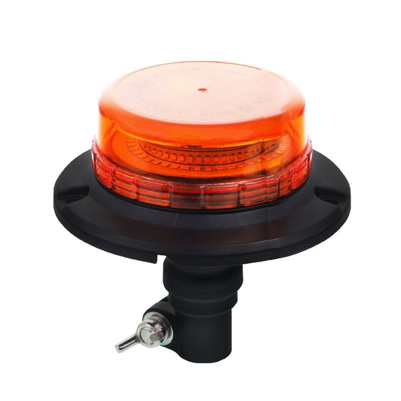 HOIATUSTULE MAJAKAS, PAINDUV KUMMIST TIHVT, 45 LED-i, 12/24V, ECE R10, R65, 150MM KÕRGUS