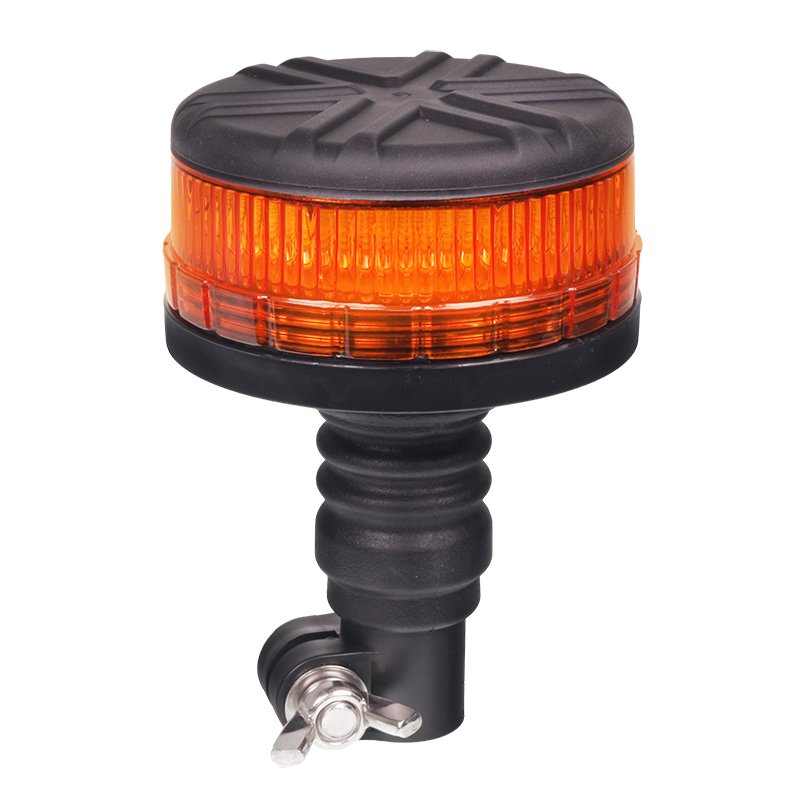 HOIATUSTULE MAJAKAS, PAINDUV KUMMIST TIHVT, 45 LED-i, 12/24V, ECE R10, R65, 155MM KÕRGUS