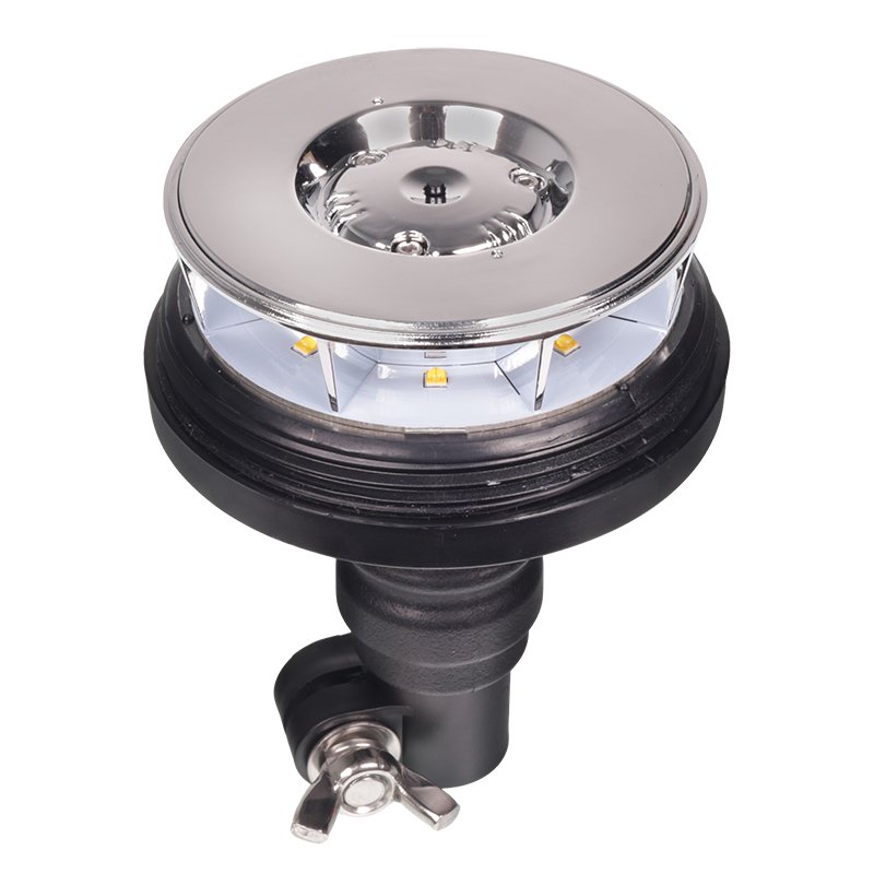 HOIATUSTULE MAJAKAS, PAINDUV KUMMIST TIHVT, 45 LED-i, 12/24V, ECE R10, R65, 155MM KÕRGUS