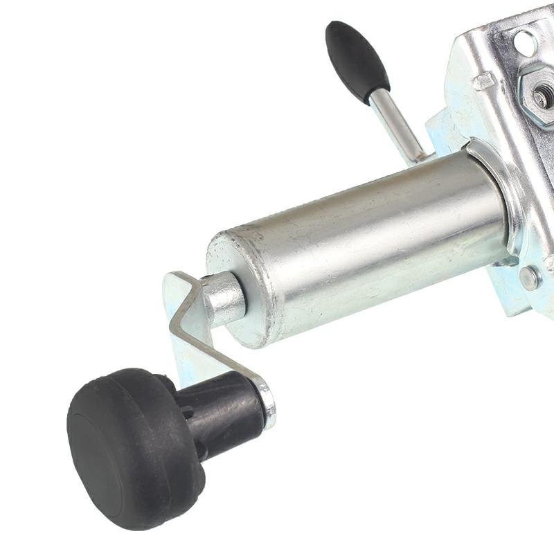 Haagise tugiratas 150KG - FI 48MM - pikendus 220MM kronsteiniga, terasveljega kummiratas, HMIN=500MM