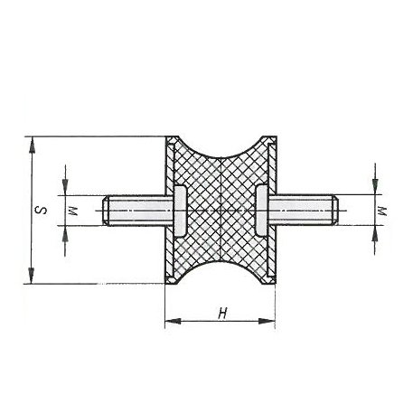 KUMMIST PUHVER M10/67X35.5MM 2 POLTI - KÜTUSEPAAK C-385