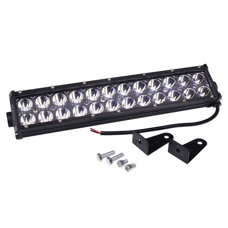 LED PANEL, STRAIGHT, 24 LEDS 2 ROWS, SIDE MOUNT, 12-80V, 3600LM