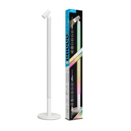 LED-põrandalamp 10W 500lm 3CCT + RGB + pult