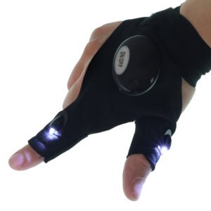 LIGHT-UP GLOVE koos LED taskulamp