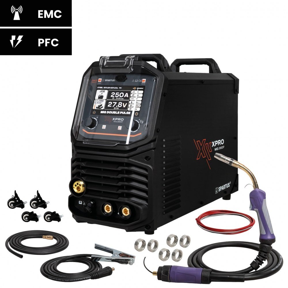 MIG keevitusinverter Spartus XPro MIG260DP dual pulse
