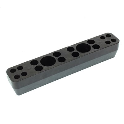 RUBBER BUMPER 380X65X70X125MM 3 RADA - SCHMITZ