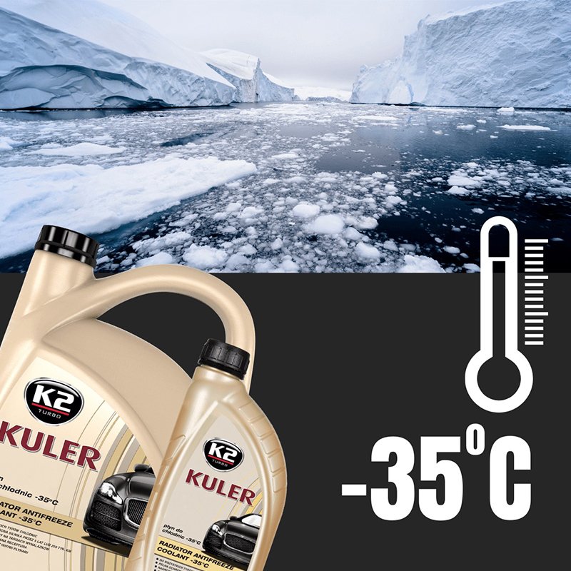 Radiaator ANTIFREEZE COOLANT 5L -35° K2 kollane