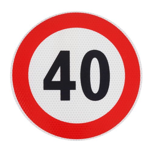 STICKER (LABEL) SPEED LIMIT - 40KM/H FI 200MM