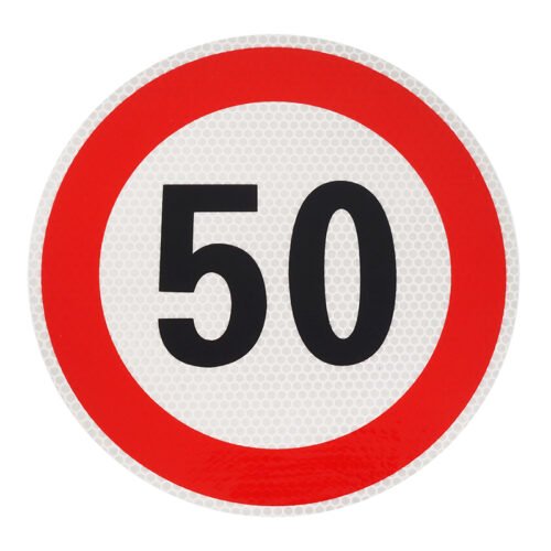 STICKER (LABEL) SPEED LIMIT - 50KM/H FI 200MM