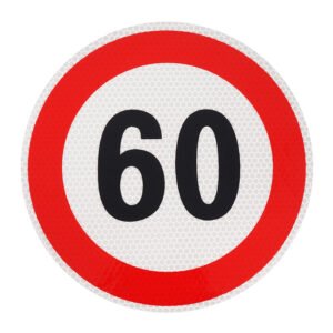 STICKER (LABEL) SPEED LIMIT - 60KM/H FI 200MM