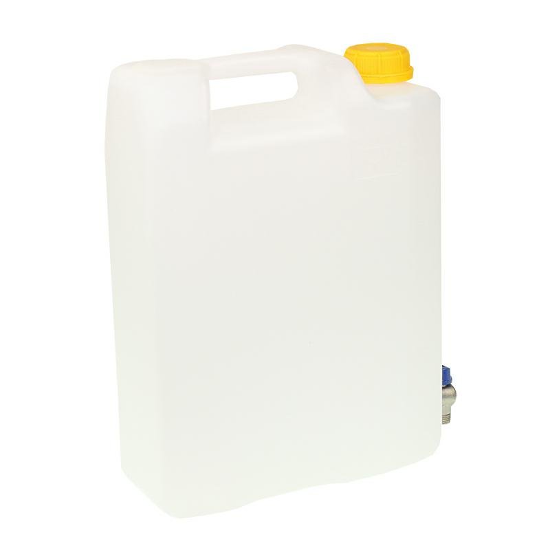 Vesi CONTAINER 10L - valge + SEPARATE DISPENSER + metall kraan koos keere, AT THE BOTTOM