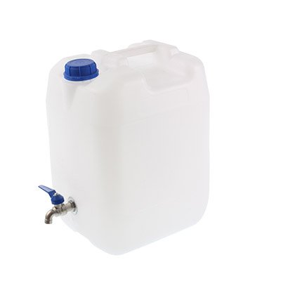 Vesi CONTAINER 10L - valge + metall kraan ilma keere