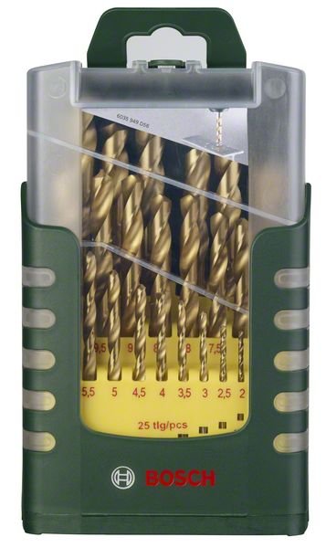 19-osaline HSS-TiN-metallipuuride komplekt 1-10mm