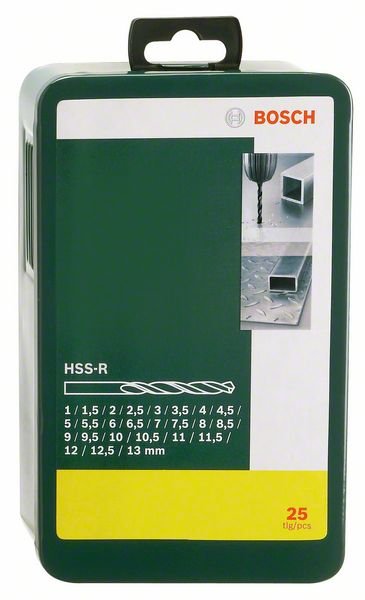25-osaline HSS-R metallipuuride komplekt