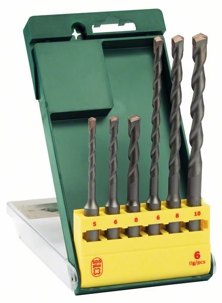 6-osaline SDS+ S2 puuride komplekt