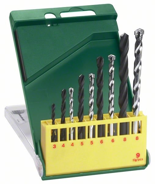 9-osaline kivi- ja metallipuuride komplekt