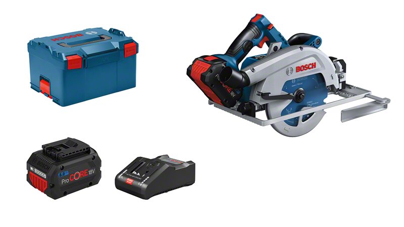 Akuketassaag Bosch GKS 18V-68 (ProCore 2x8.0Ah + kiirlaadija + CoMo)