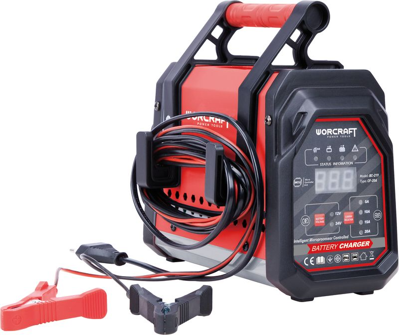 Akulaadija Worcraft BC-219, 12/24 V, 20 A