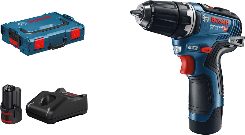 Akutrell Bosch GSR 12V-35 (2x3.0Ah + laadija)