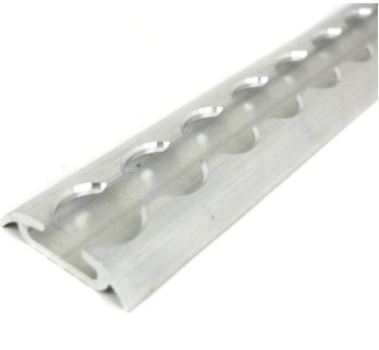 Alumiinium SEMI-CIRCULAR koorma SECURING STRIP AIRLINE 1500x50X11MM