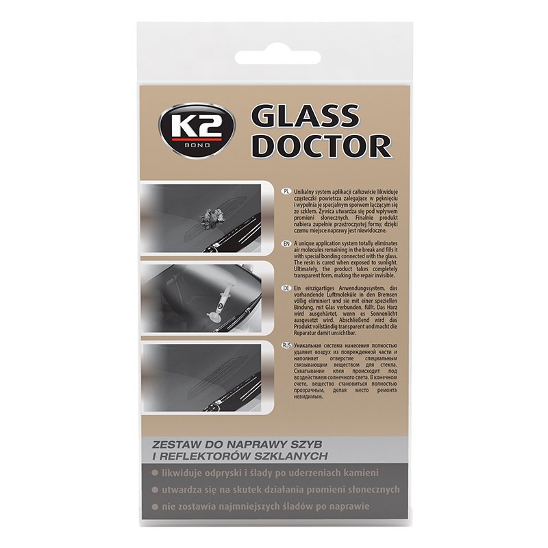 ESIKLAASI PARANDAMISE KOMPLEKT KLAASIKILLUKE, KLAASI KOORUMISEKS, K2 0,8ML