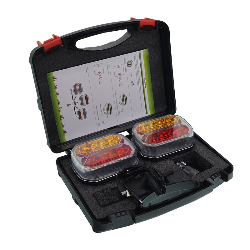 Haagis LIGHT komplekt WIRELESS, 42 LED, 12/24V, magnetiline MOUNT IN kohver, DYNAMIC INDICATOR