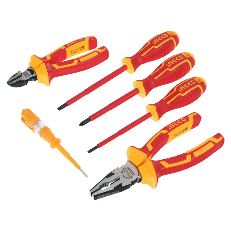 Isoleeritud tööriistakomplekt, 6 tk, SCREWDRIVERS, PLIERS, pingetester
