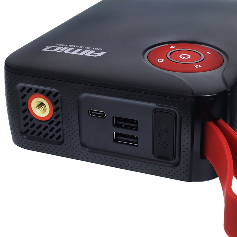 JUMP starter 4-IN-1: 300A BOOST, taskulamp, AIR kompressor, POWER BANK