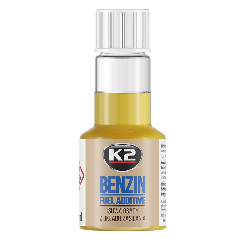 KÜTUSELISAND – BENSIINIMOOTORI VARUSTUSSÜSTEEMI PUHASTAMISEKS – K2 BENSIIN – 50 ML