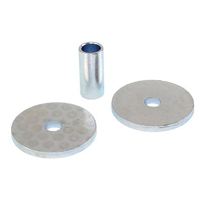Komplekt OF amortisaator PLATES sobib MAN F90, F2000 CABIN eesmine (WASHER, BUSHINGS)