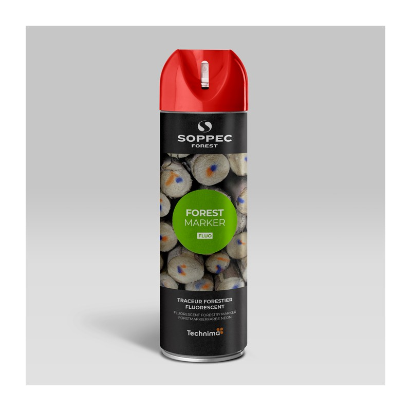 Märkevärv metsatöödeks Soppec FOREST MARKER FLUO 500ml, punane