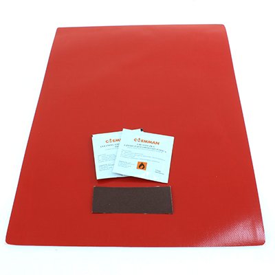 PATCHING komplekt, TARPAULIN COVERS, punane, 435x330MM, W/CLOTHS, SANDPAPER, TUV-CERT.
