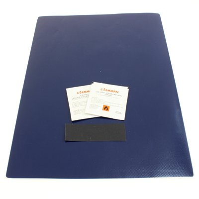 PATCHING komplekt, TARPAULIN COVERS, sinine, 435x330MM, W/CLOTHS, SANDPAPER, TUV-CERT.