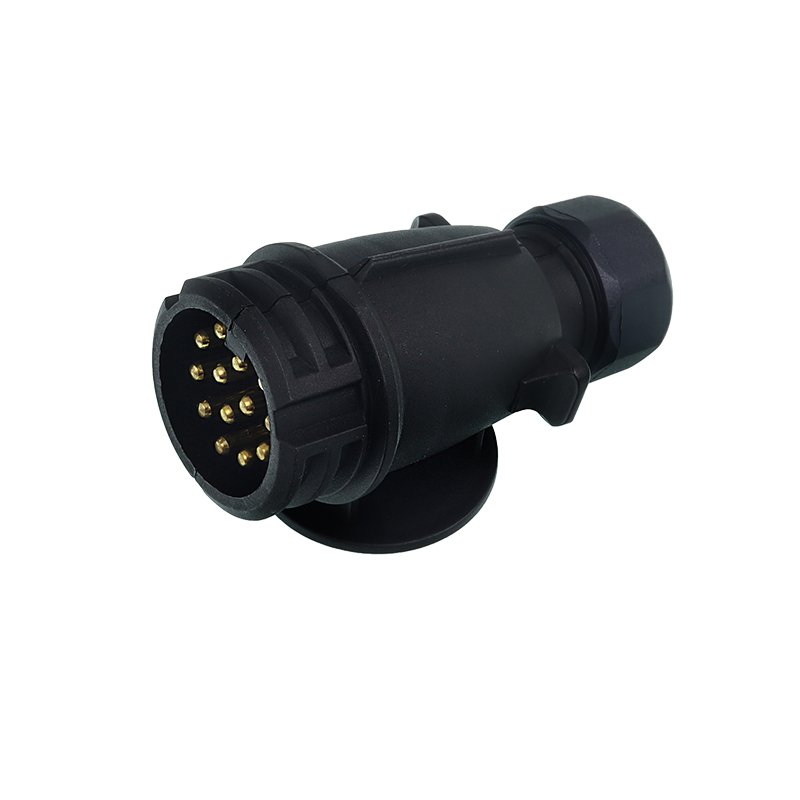 Pistik 13/12V, FOLDABLE plastik, TWISTED CONTACTS