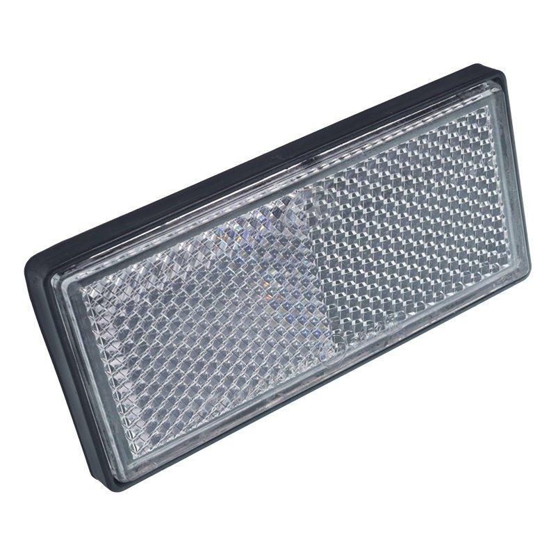 RECTANGULAR REFLECTOR, ADHESIVE, valge, 86x40MM, FRAMED