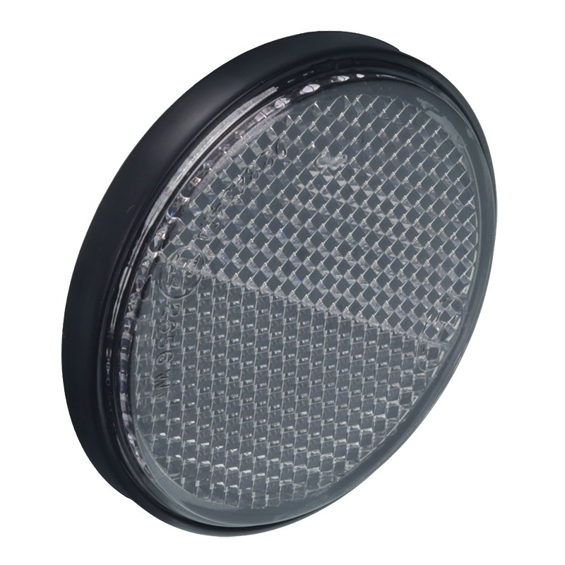 ROUND REFLECTOR, ADHESIVE, valge, DIAMETER 60MM, FRAMED