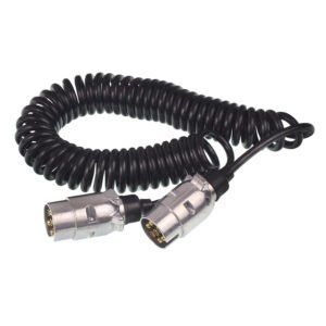 SPIRAL kaabel 7/12V metall PLUGS