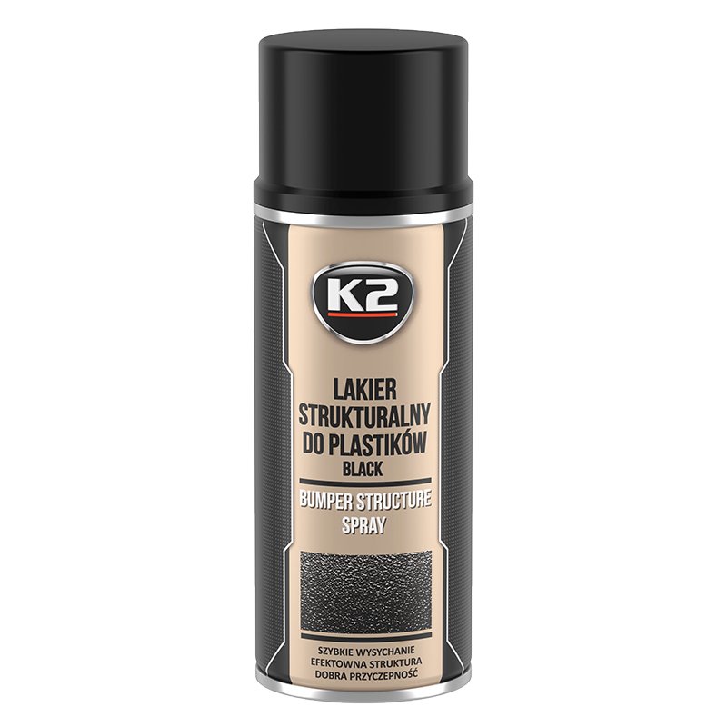 STRUCTURAL VARNISH sobib plastik 400ML - must - K2 BUMPER