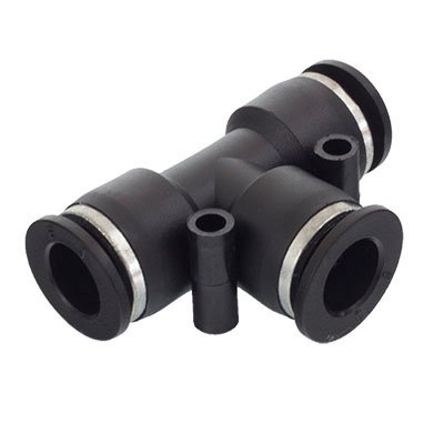 TEKALAN QUICK COUPLING FI 4MM, T-liitmik, plastik, must