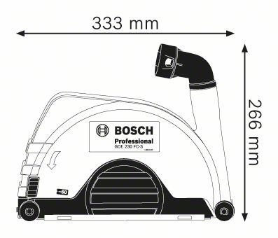 Tolmueemaldaja nurklihvijatele Bosch GDE 230 FC-S