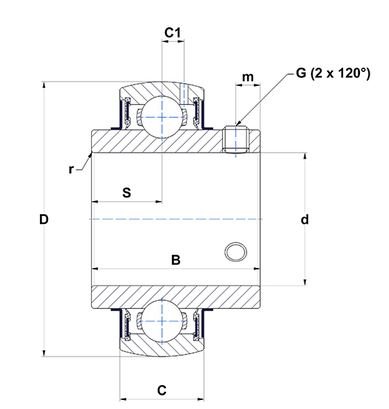 UC 202 SELF-ALIGNING BEARING