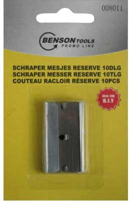 Varuterad klaasiraspel/kraabitsale METAL 10tk/pakendis | Käsitööriistad>Noad | Benson Tools | Trollo.ee | Üle 10 000 toote